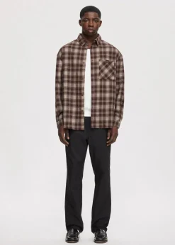 Oversized overshirt met merk