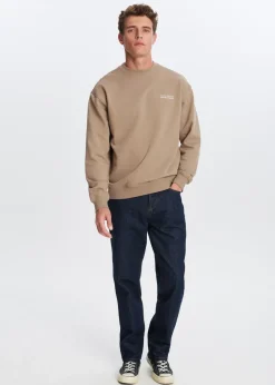 Oversized sweater met logo