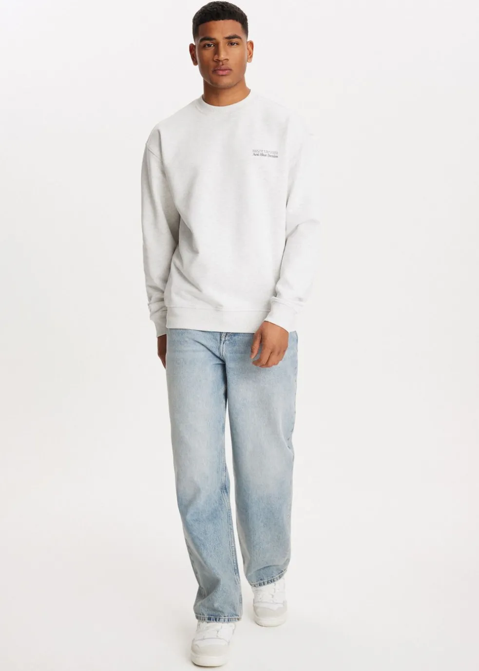 Oversized sweater met logo