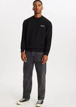 Oversized sweater met logo