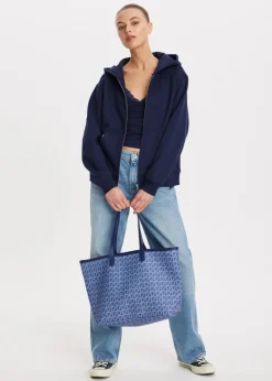 Oversized vest met rits