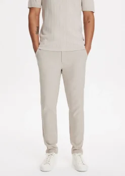 Pantalon met gemêleerde look
