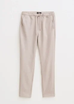 Pantalon met gemêleerde look