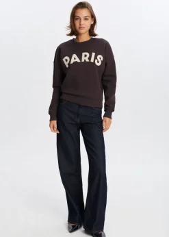 Paris geborduurde sweater