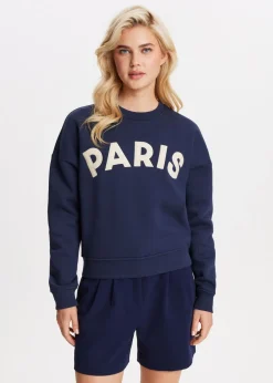 Paris geborduurde sweater