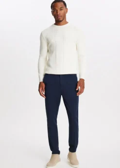 Piqué chino slim fit