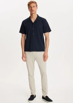 Piqué chino slim fit