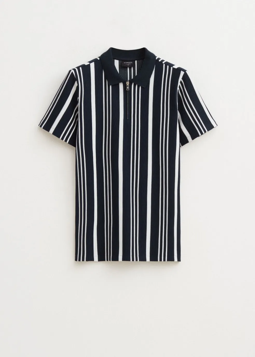 Polo half zip gestreept