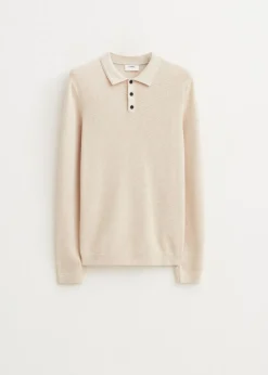 Polo met honinggraatdetail