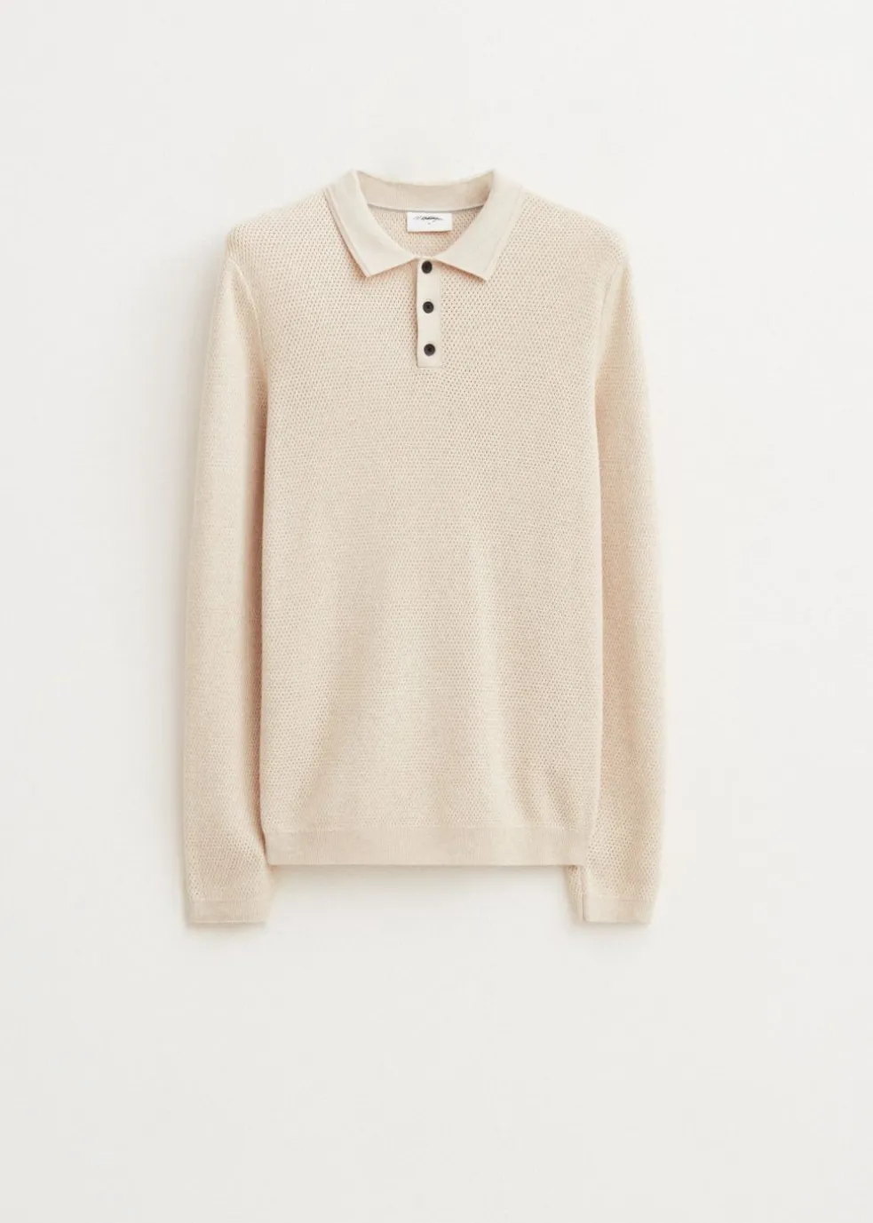 Polo met honinggraatdetail
