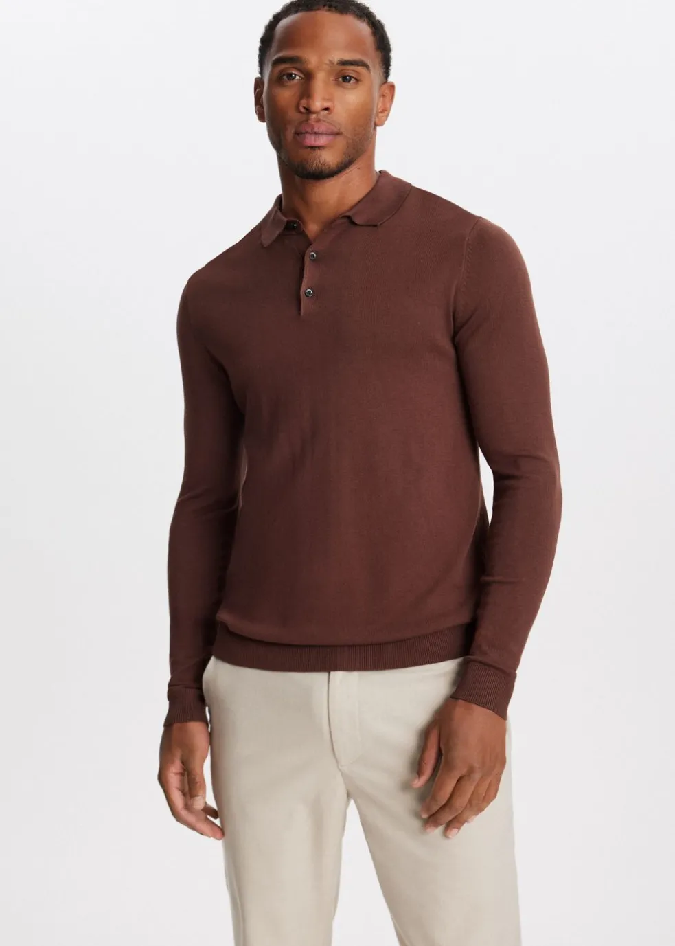 Polo met lange mouwen