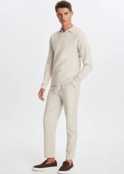 Polo met open kraag