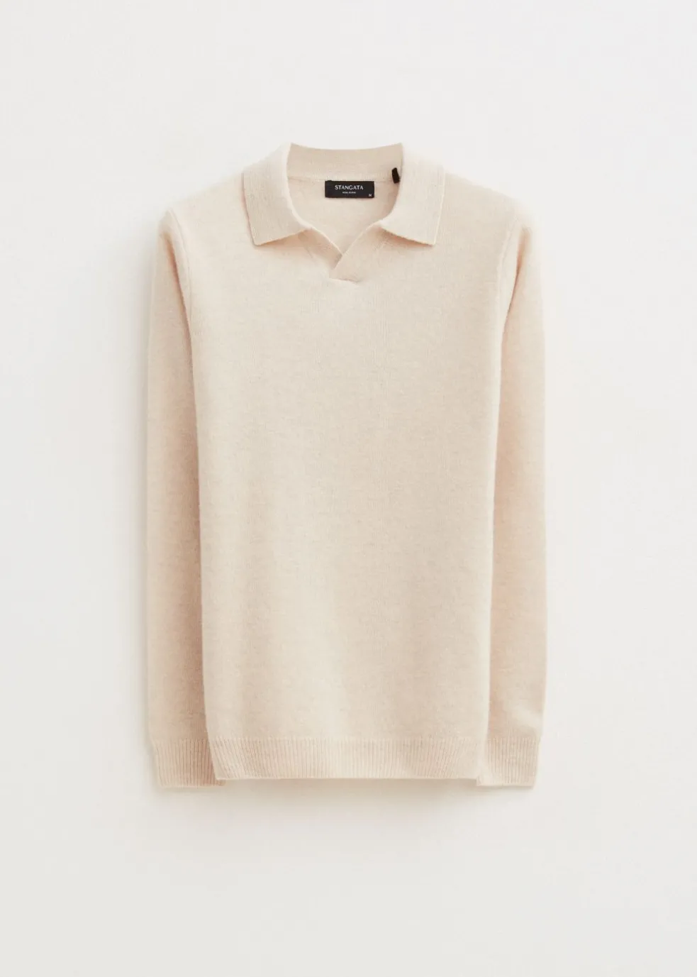 Polo met open kraag