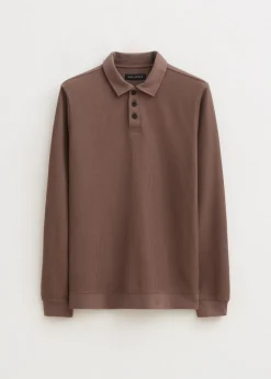 Polo met rib structuur