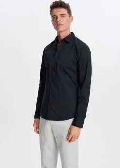 Poplin overhemd