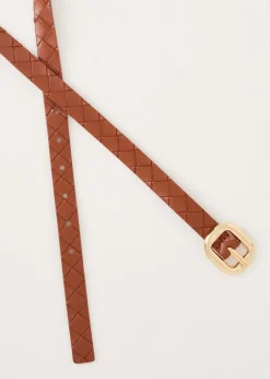 Riem met gevlochten design