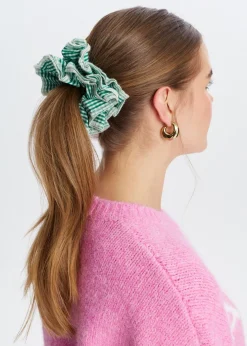 Scrunchie met ruitpatroon