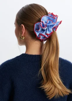 Scrunchie met ruitpatroon