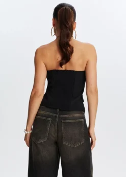 Strapless gilet