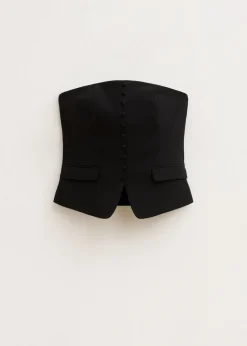 Strapless gilet