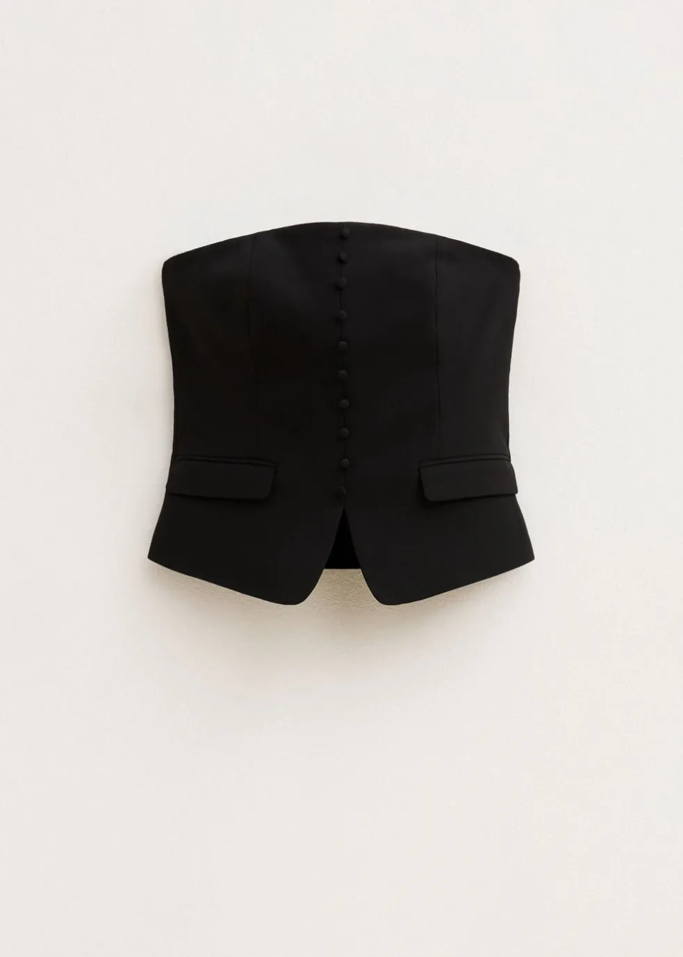 Strapless gilet