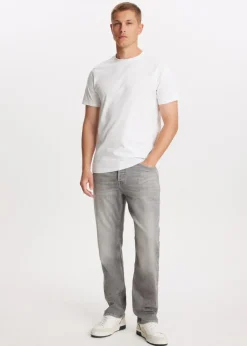Stretchy straight leg jeans