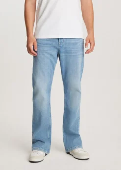 Stretchy straight leg jeans