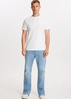 Stretchy straight leg jeans