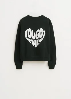 Sweater met backprint
