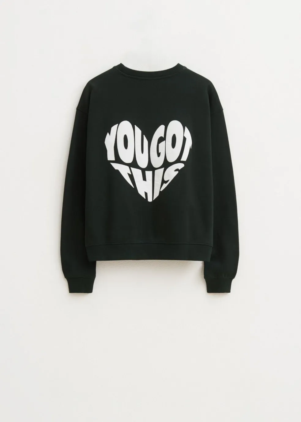 Sweater met backprint