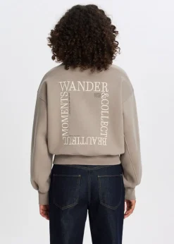 Sweater met collect print