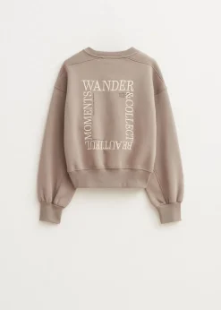 Sweater met collect print