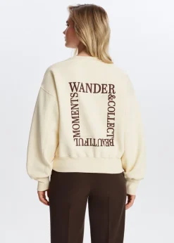 Sweater met collect print