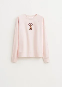 Sweater met fluffy print
