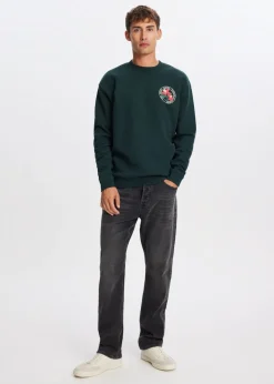 Sweater met geborduurde bloemen