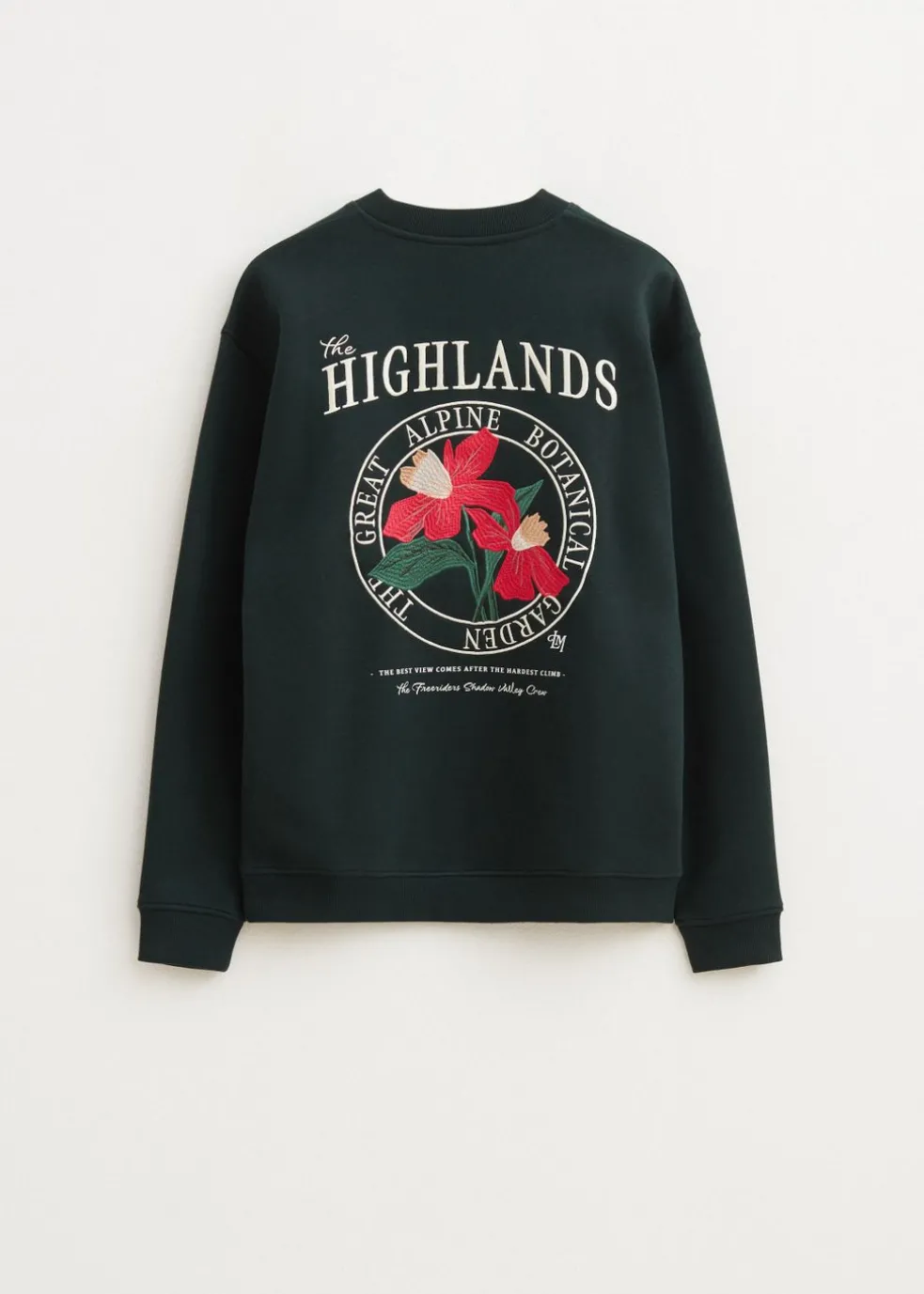 Sweater met geborduurde bloemen