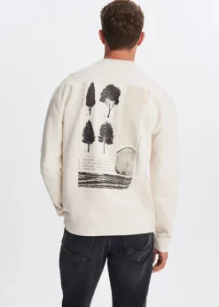 Sweater met print bomen