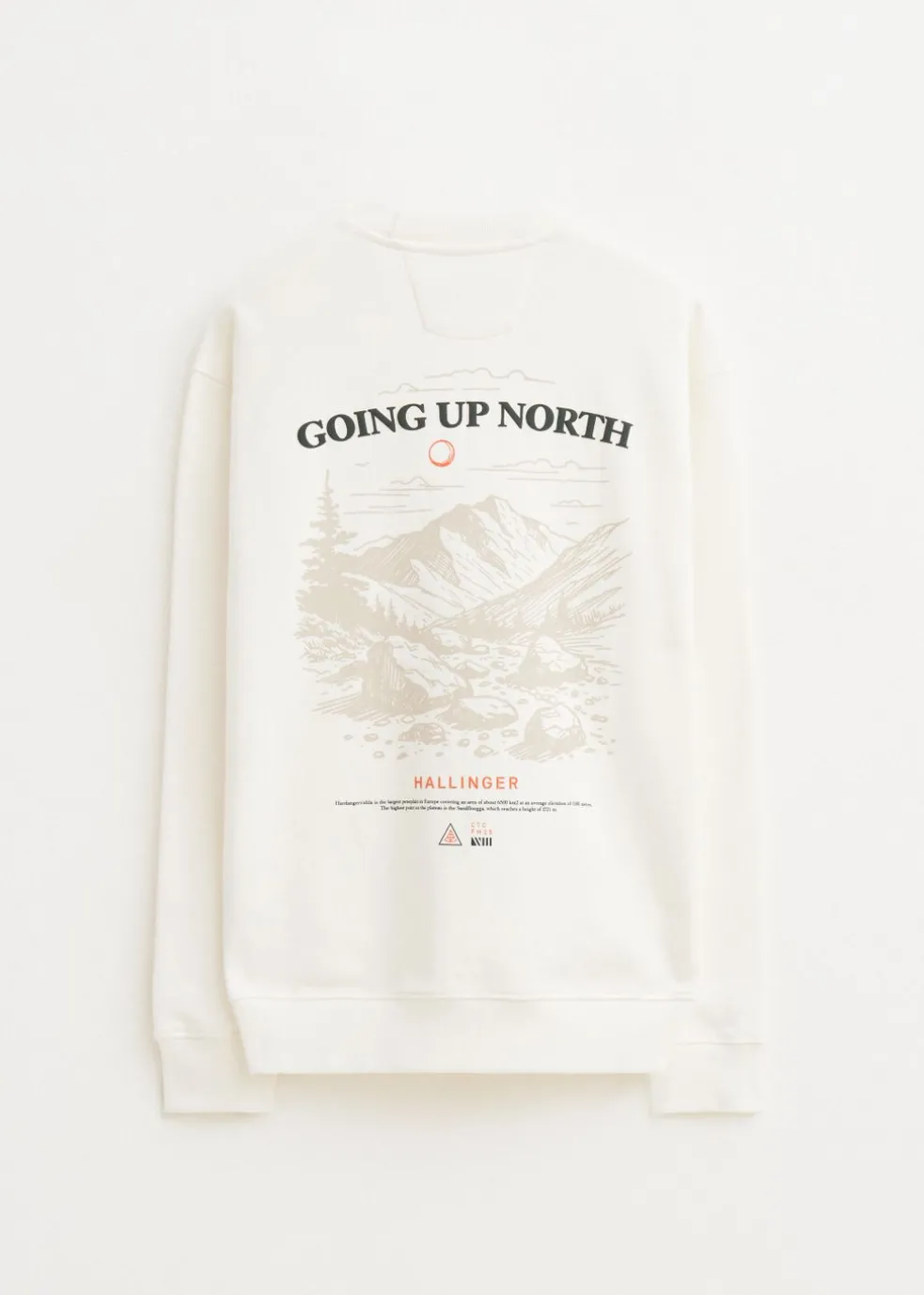 Sweater met print north