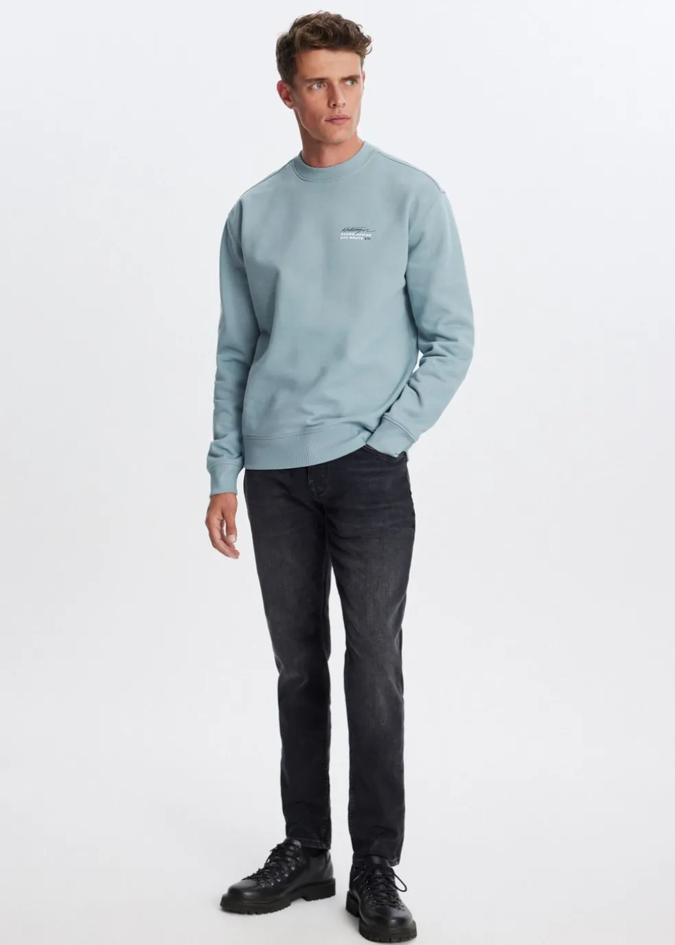Sweater met print wereldbol