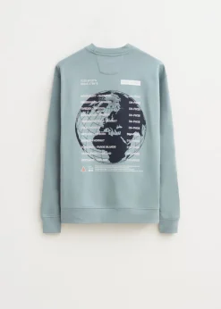 Sweater met print wereldbol
