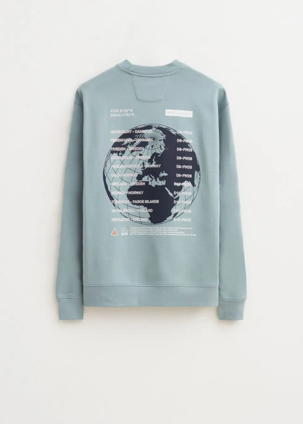 Sweater met print wereldbol
