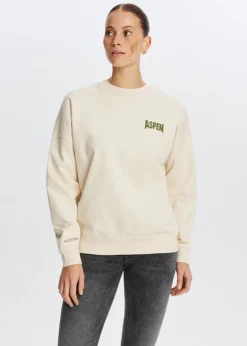 Sweater met ski print