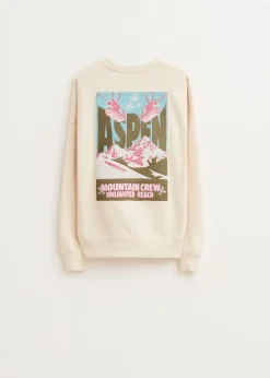 Sweater met ski print