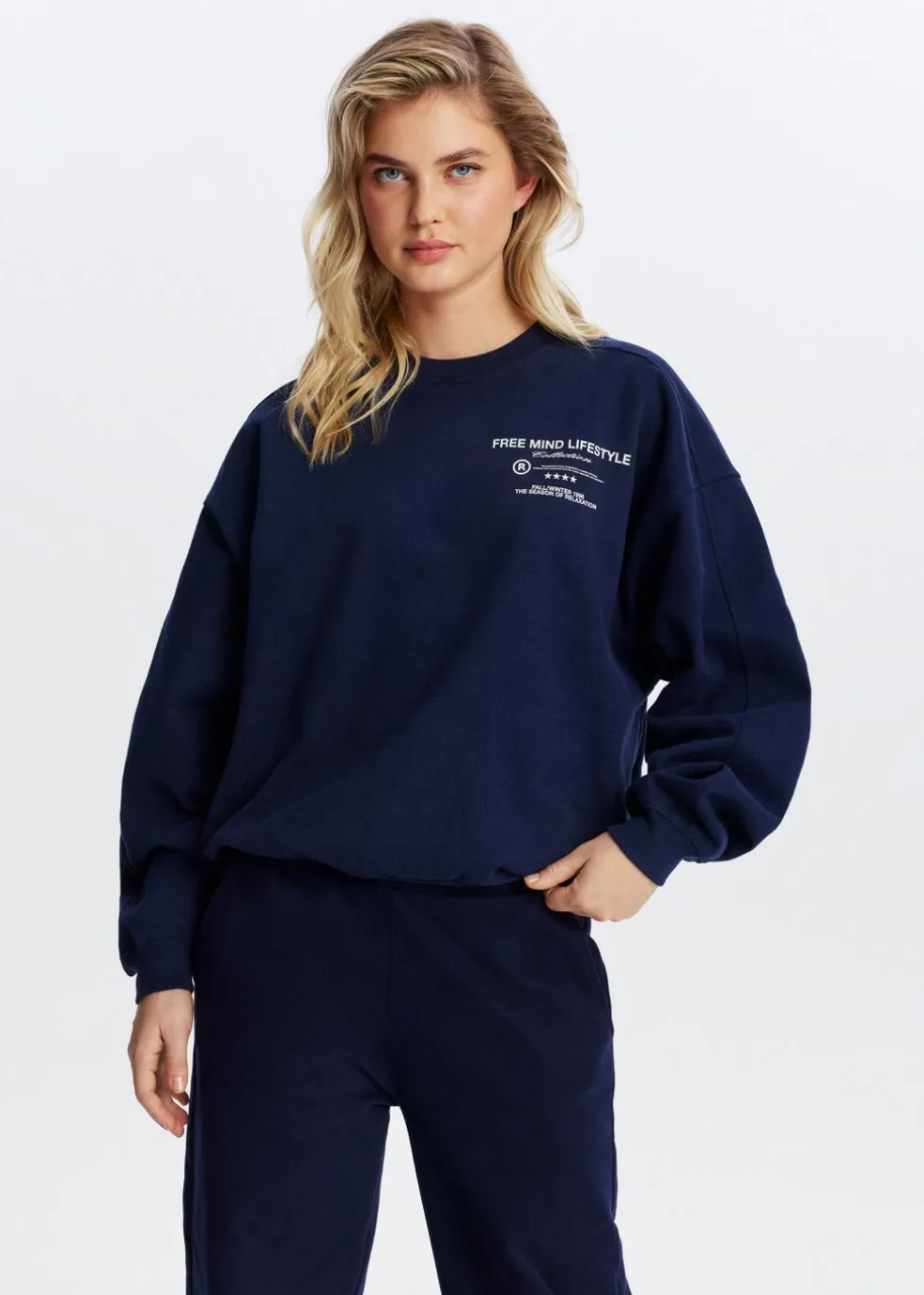 Sweater met tekstprint