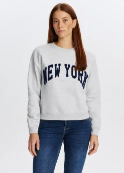 Sweater met varsity print