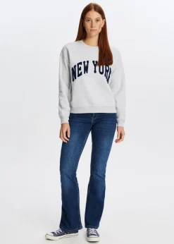 Sweater met varsity print