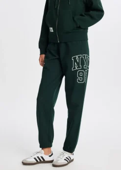 Sweatpants met zijprint