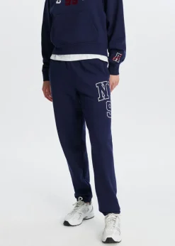 Sweatpants met zijprint