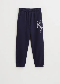 Sweatpants met zijprint