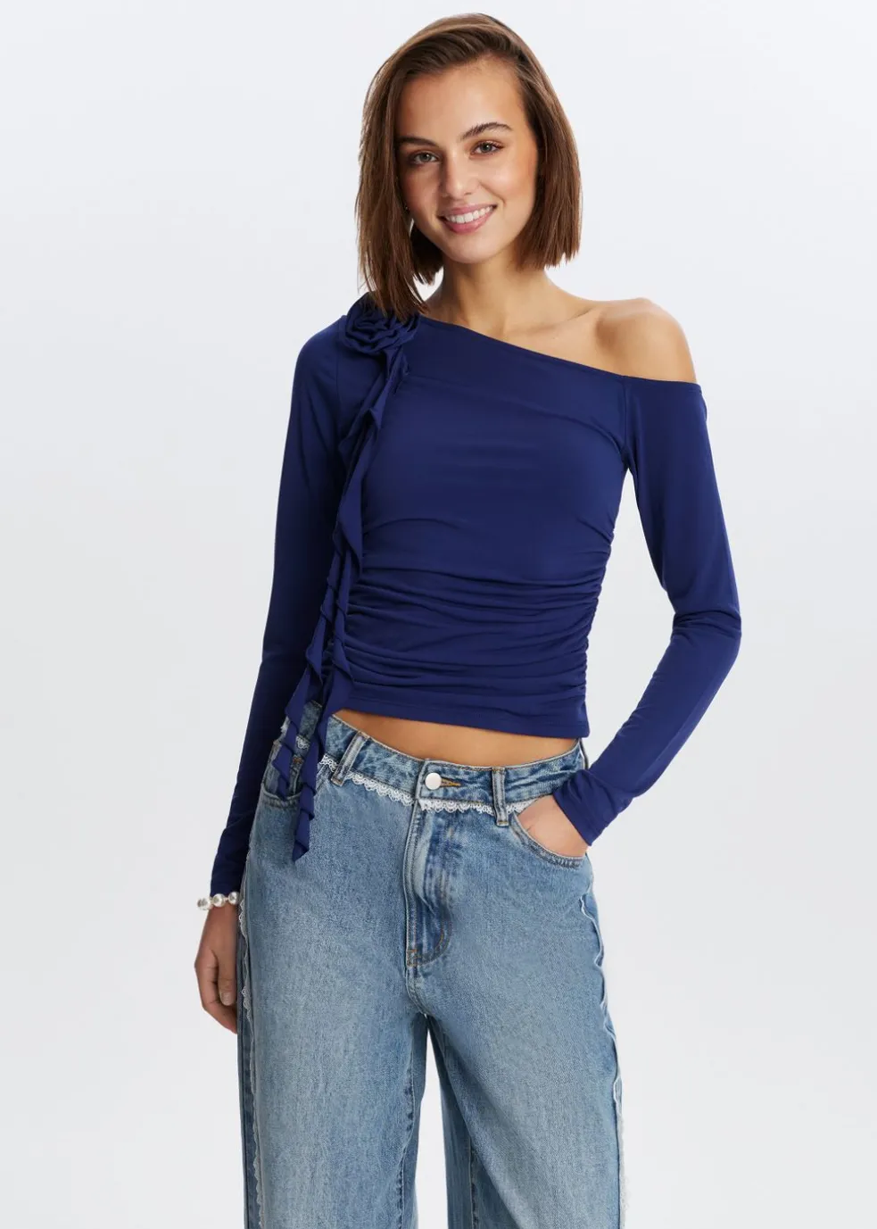 Top met roosdetail
